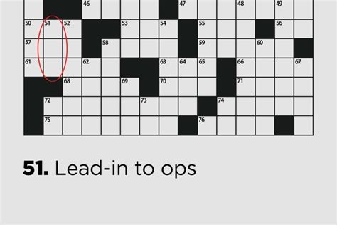 be the lead of crossword clue